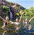 Travellers in natural pool in Litchfield National Park