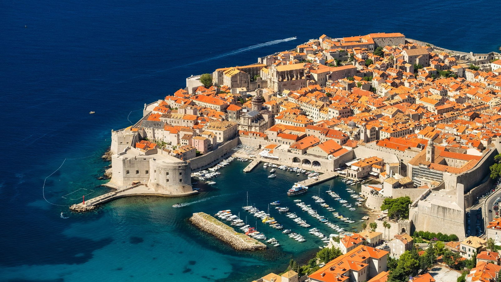 View of the Old Town in Dubrovnik, Croatia