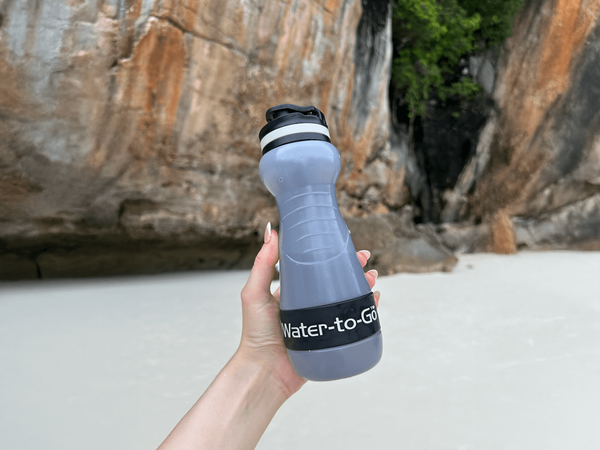 Water to Go Waterbottle at Maya Bay Thailand reusable water bottle