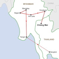 Myanmar Adventure Map