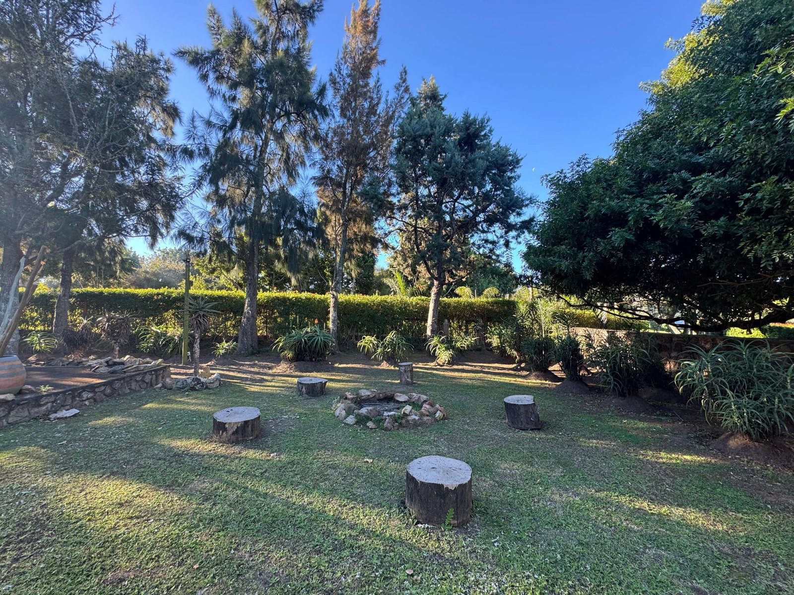 Fire pit at south africa volunteer programme