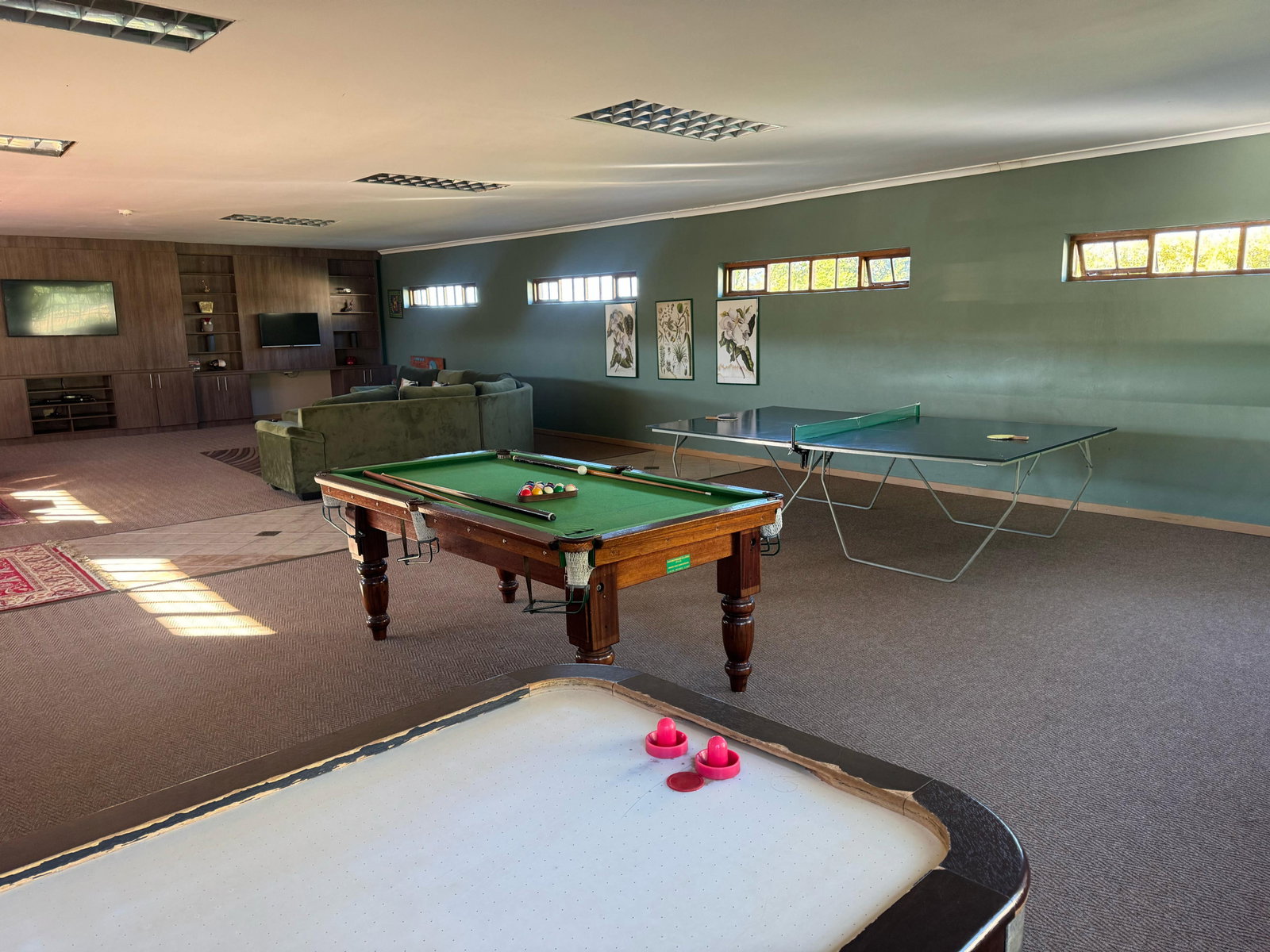 Games room at south africa volunteer programme