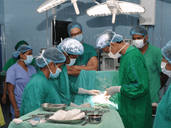 Medical students on placement in Sri Lanka