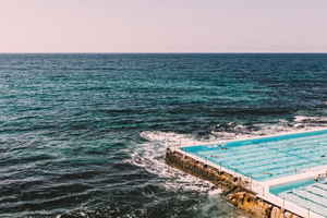 Landscape of Bondi Beach Iceberg Pool, Sydney, Australia