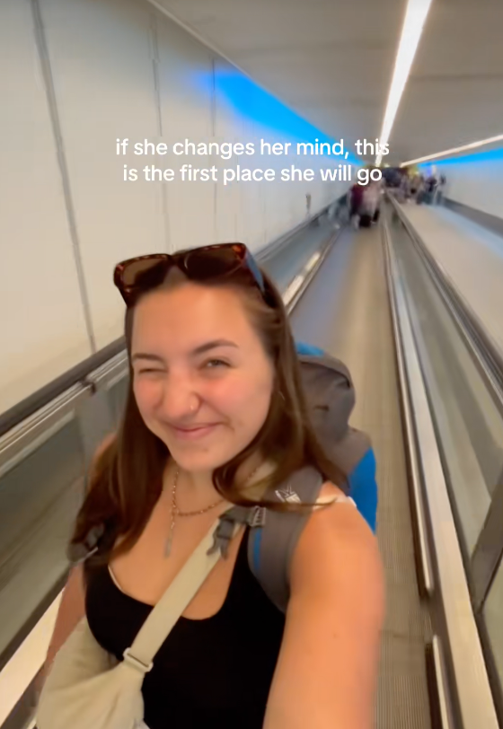 Amelia Travel Advisor in airport