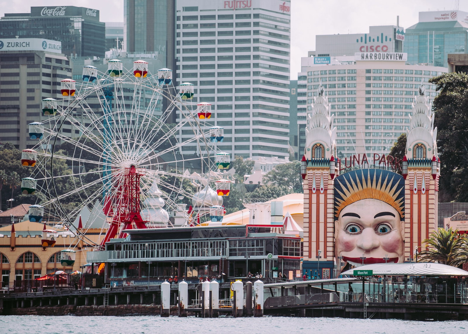 Fairground Luna Park Sydney, Milsons Point, Australia 