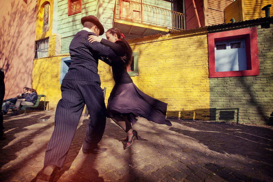 Boca Tango performers in Buenos Aires