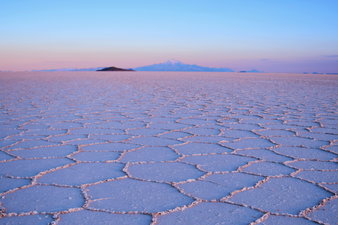 View of Bolivia Uyuni Salt Flats 