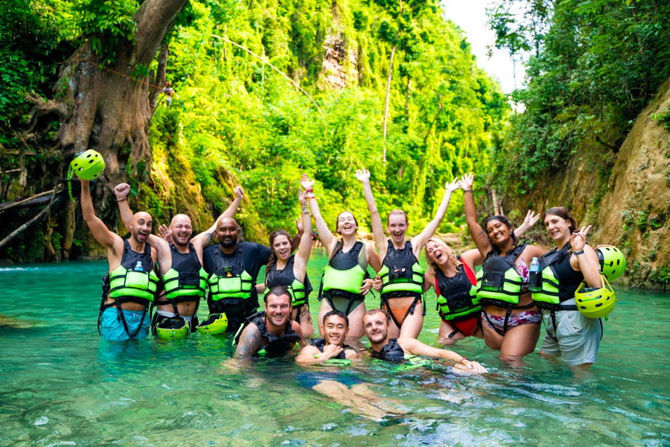 Group in canyoneering gear in the philippines
