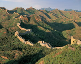 Great Wall of China at sunset