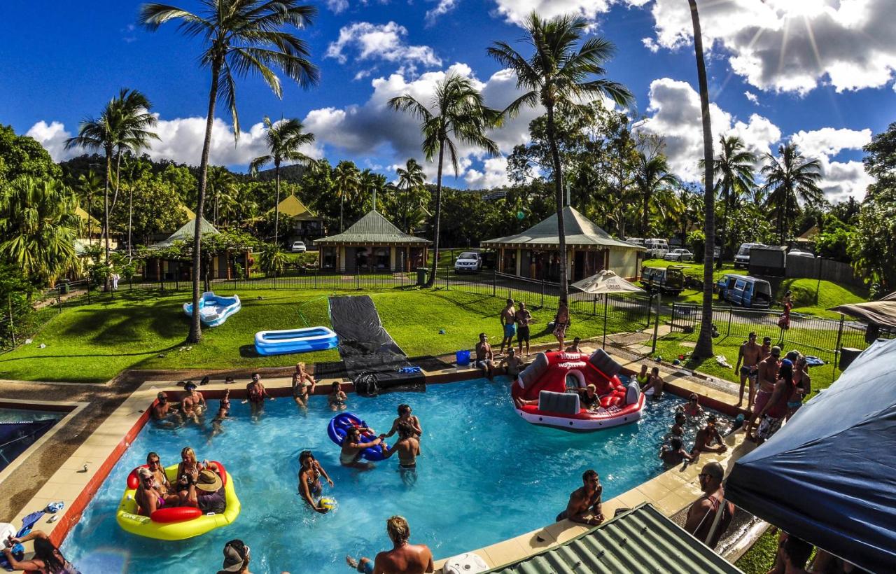 Hostel pool in Australia