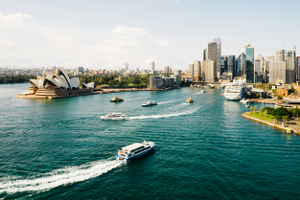 Picture overlooking Sydney Harbour 