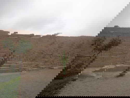 The Huaca Pucllana ruins in Peru