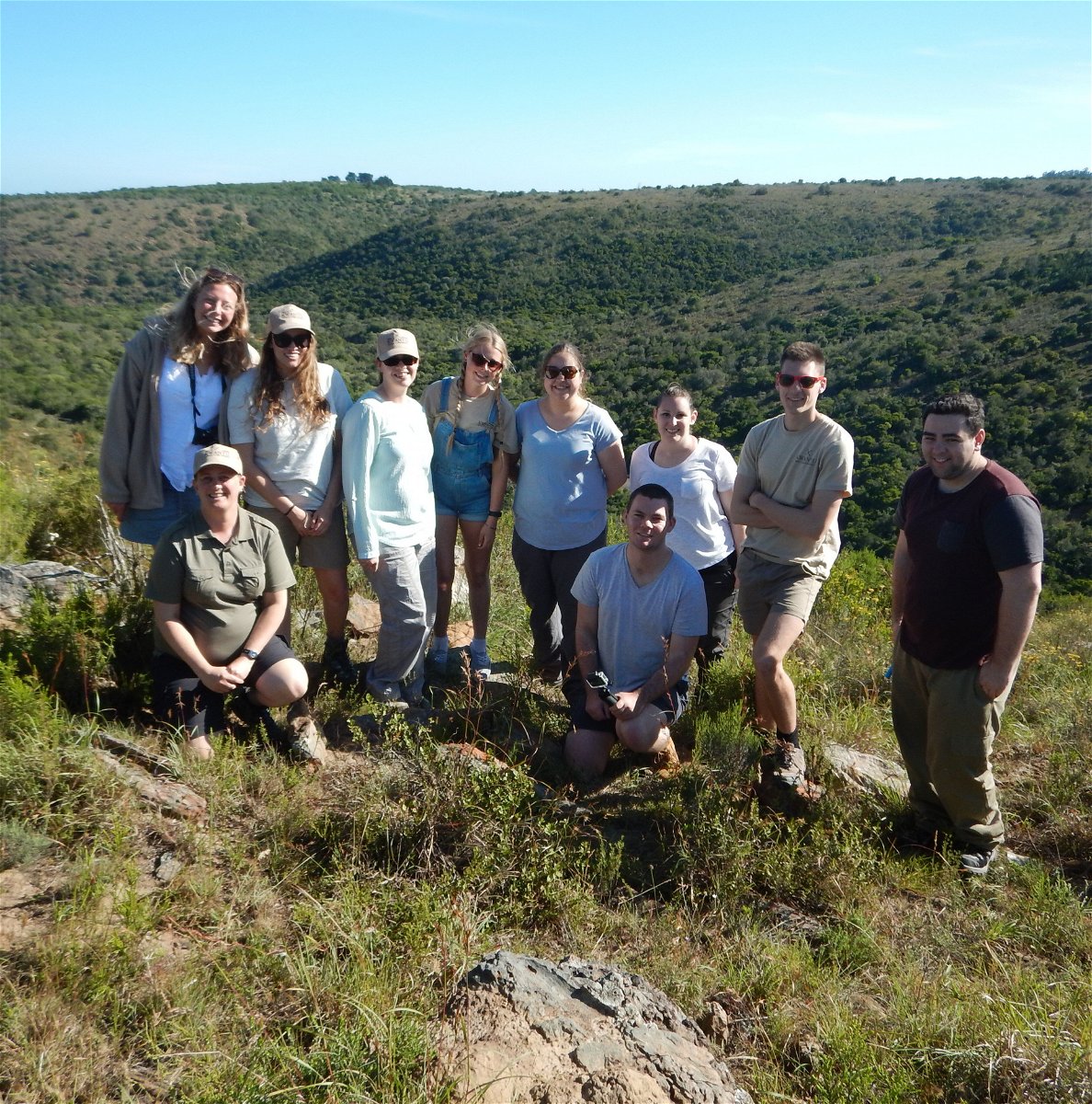 Group photo of conservation volunteers