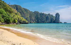 Beach in Ao Nang, Mueang Krabi District, Krabi, Thailand