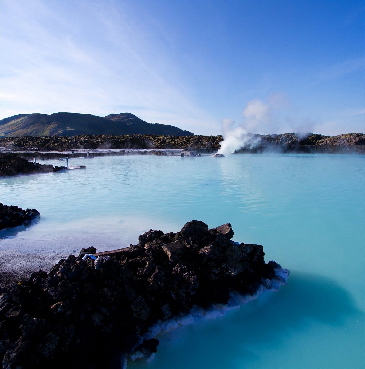 Milky blue lagoon in Iceland