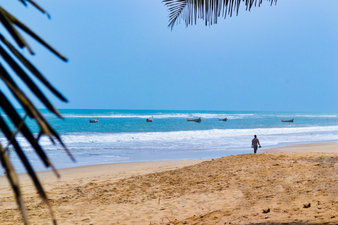 View of Ghana Beach in Africa