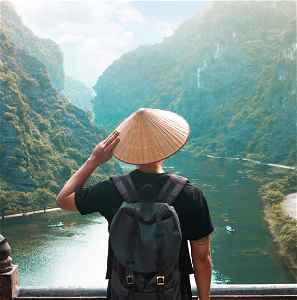 Traveller at Ninh Binh