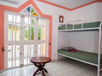 Hostel room with bunk bed in Sri Lanka