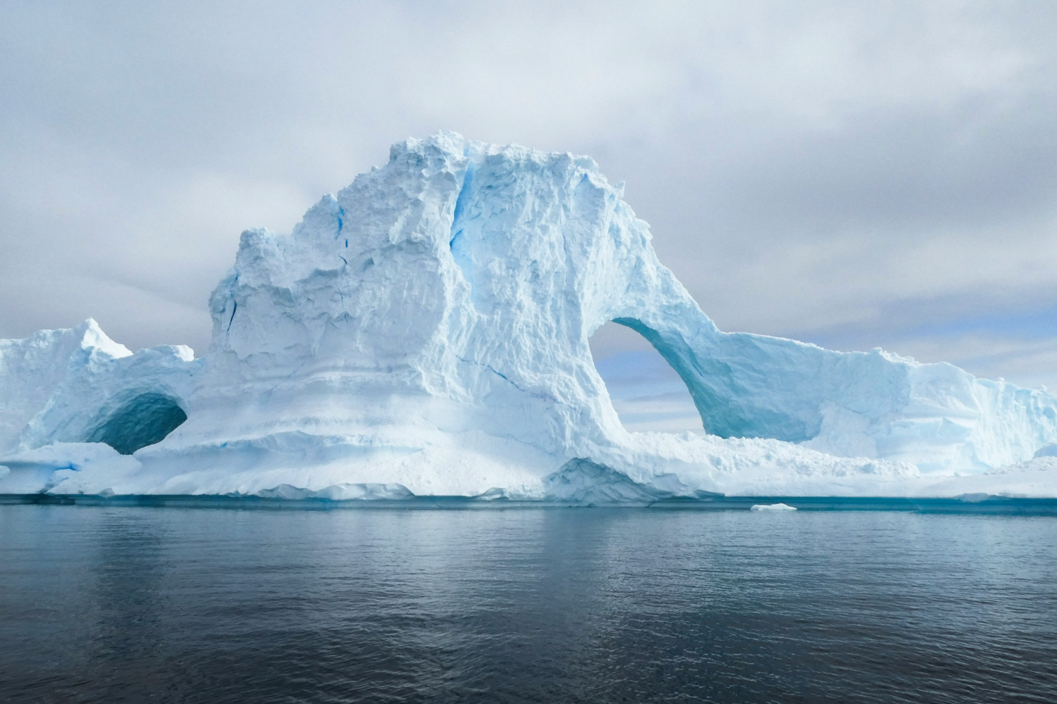 Ice berg and cold ocean in Antarctica