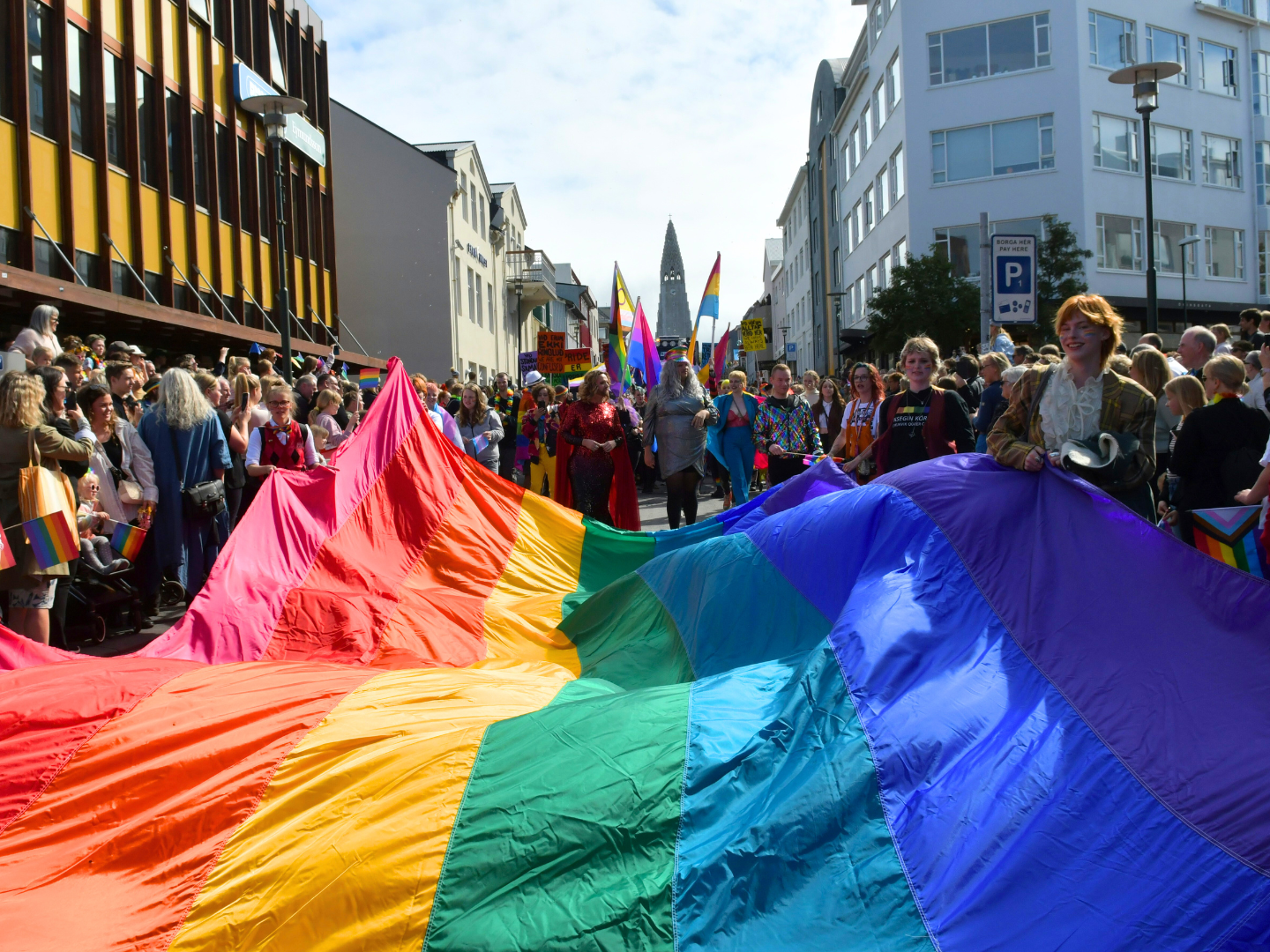 Pride festival in Reykjavik, Iceland