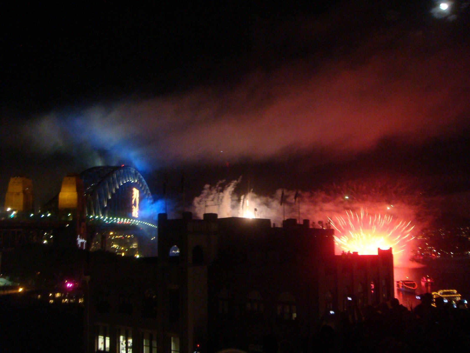 Fireworks over Sydney Harbour Bridge