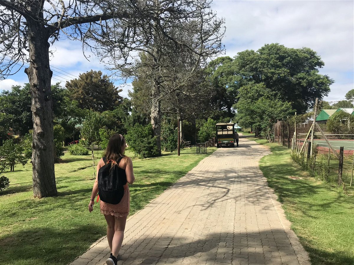 Person walking in South Africa 