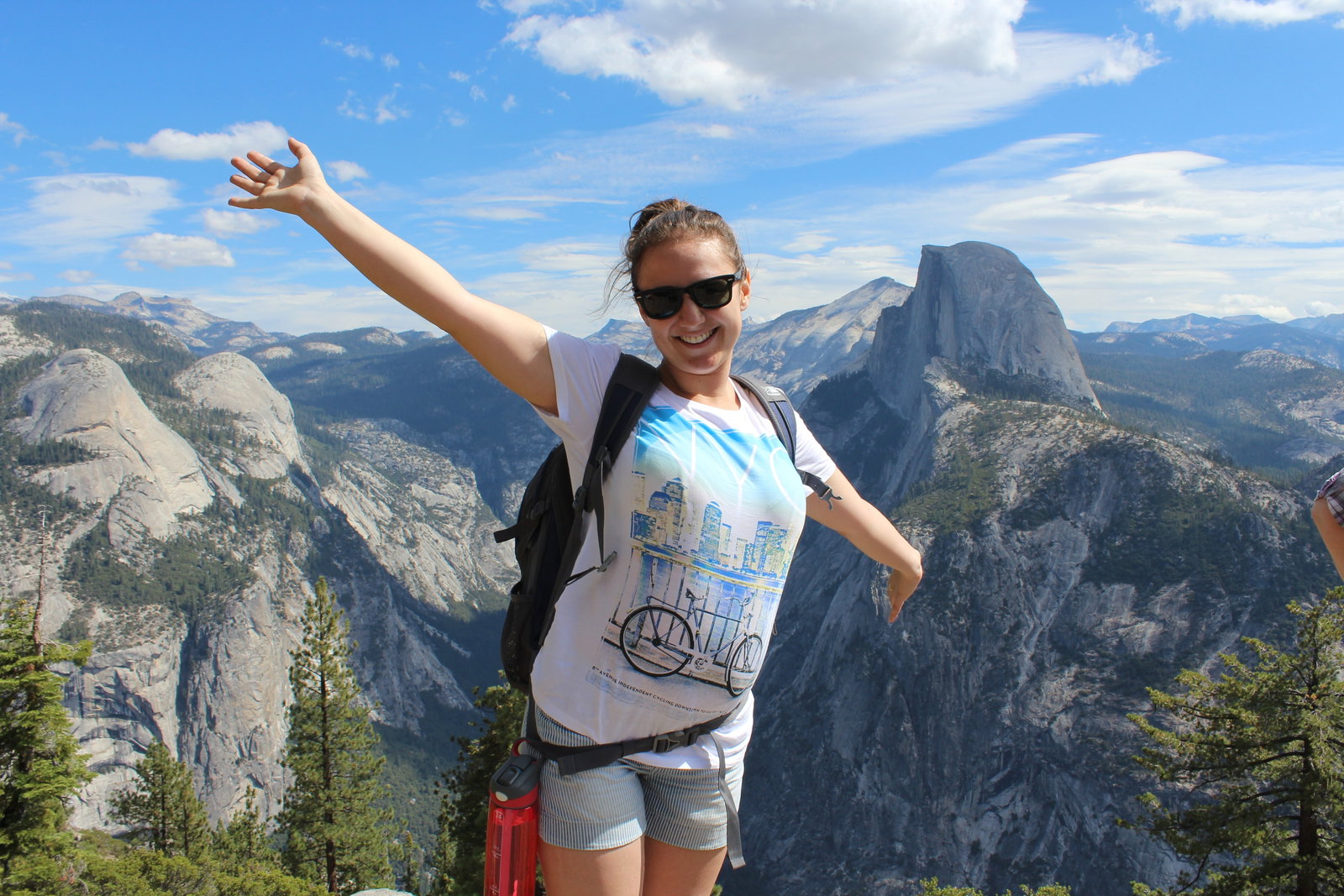 Person hiking in USA