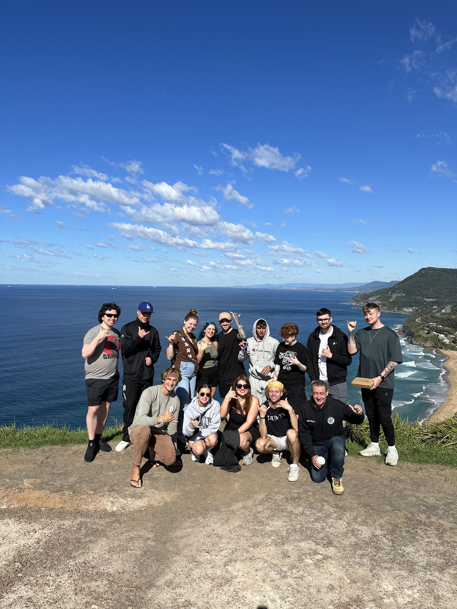 Group of travellers in Australia