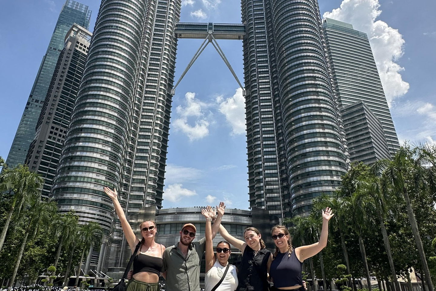 Group travellers at Kuala Lumpur in Malaysia