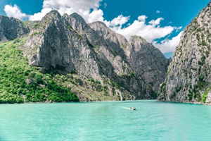 Komani Lake in Albania