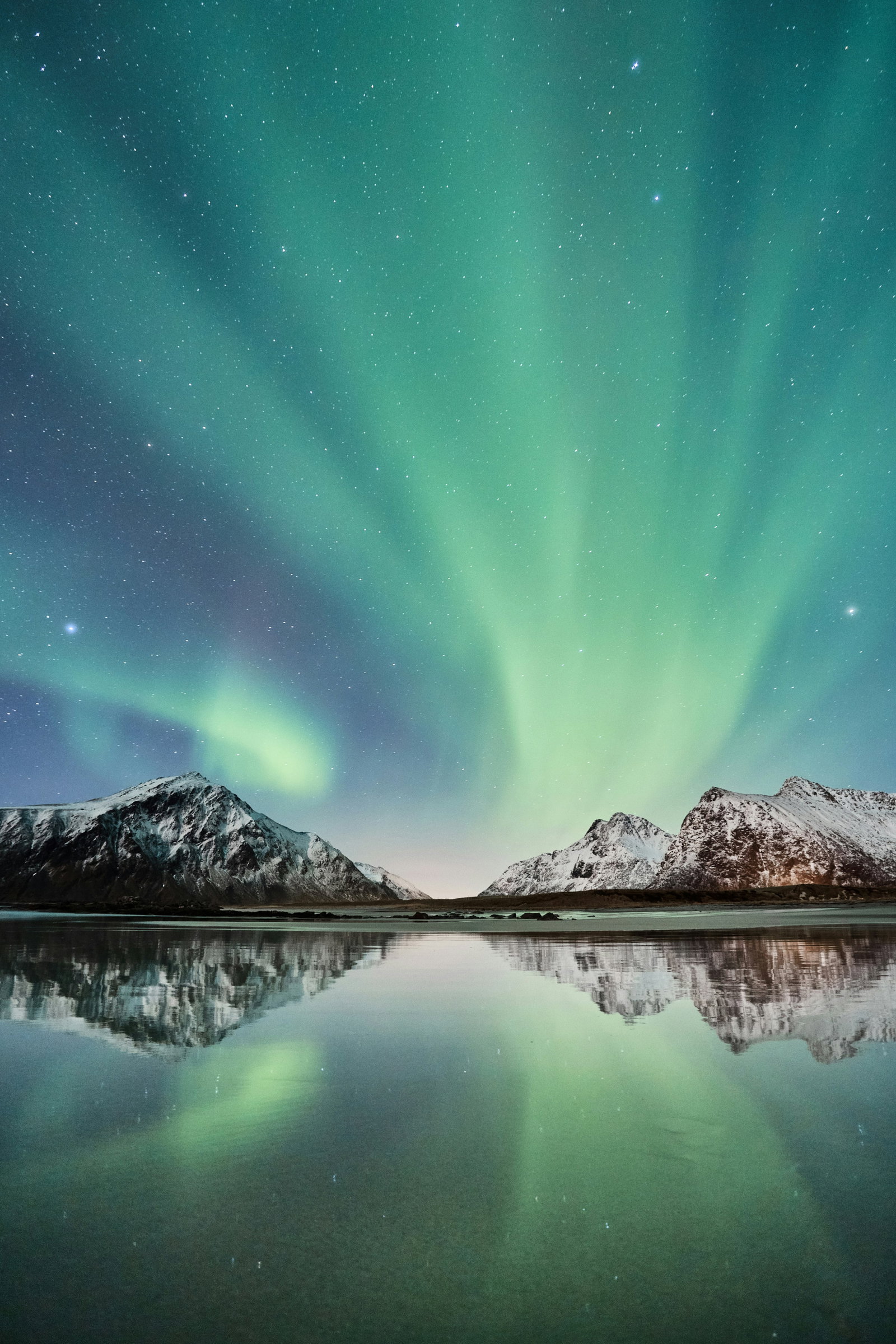 The northern lights over Norway