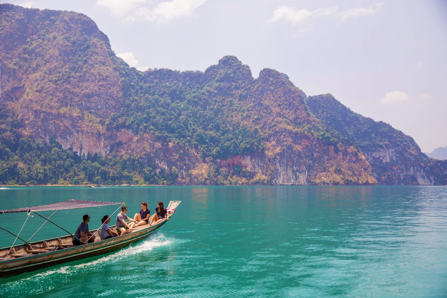 Cruise the bays and coves of Khao Sok National Park