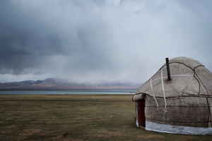 Traditional yurt in Kyrgyzstan 