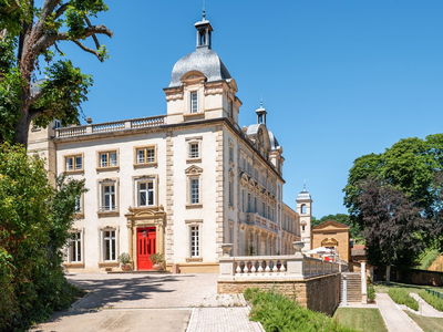 French chateau accommodation during the day