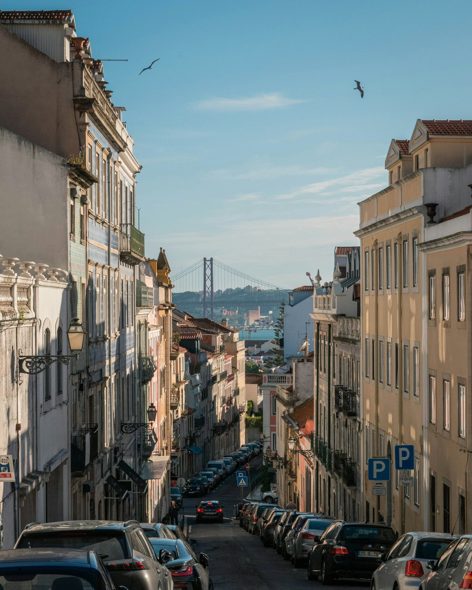 Lisbon street in Portugal