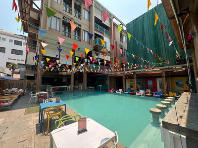 Lub D Hostel pool in Siem Reap Cambodia