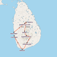 Sri Lanka Adventure Map