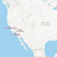 West Coast USA Campervan Hire Map