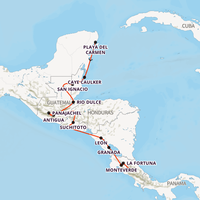 Central American Journey Map