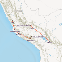 Andean Discovery in Peru Map