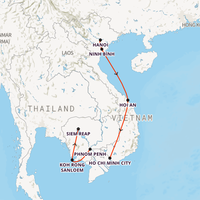 Vietnam & Cambodia Intro Map
