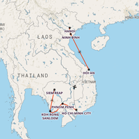 Vietnam & Cambodia Intro Map