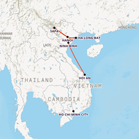 Vietnam Adventure Plus Map