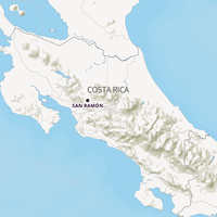 Paid Teaching in Costa Rica Map