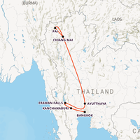 North Thailand Experience Map