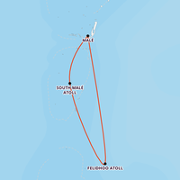 Floating around the Maldives Map