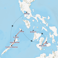 Philippines Paradise Islands Map