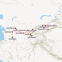 The Stans of Central Asia Map