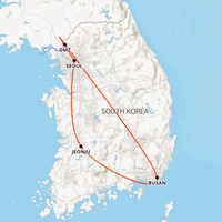 Best of South Korea Map